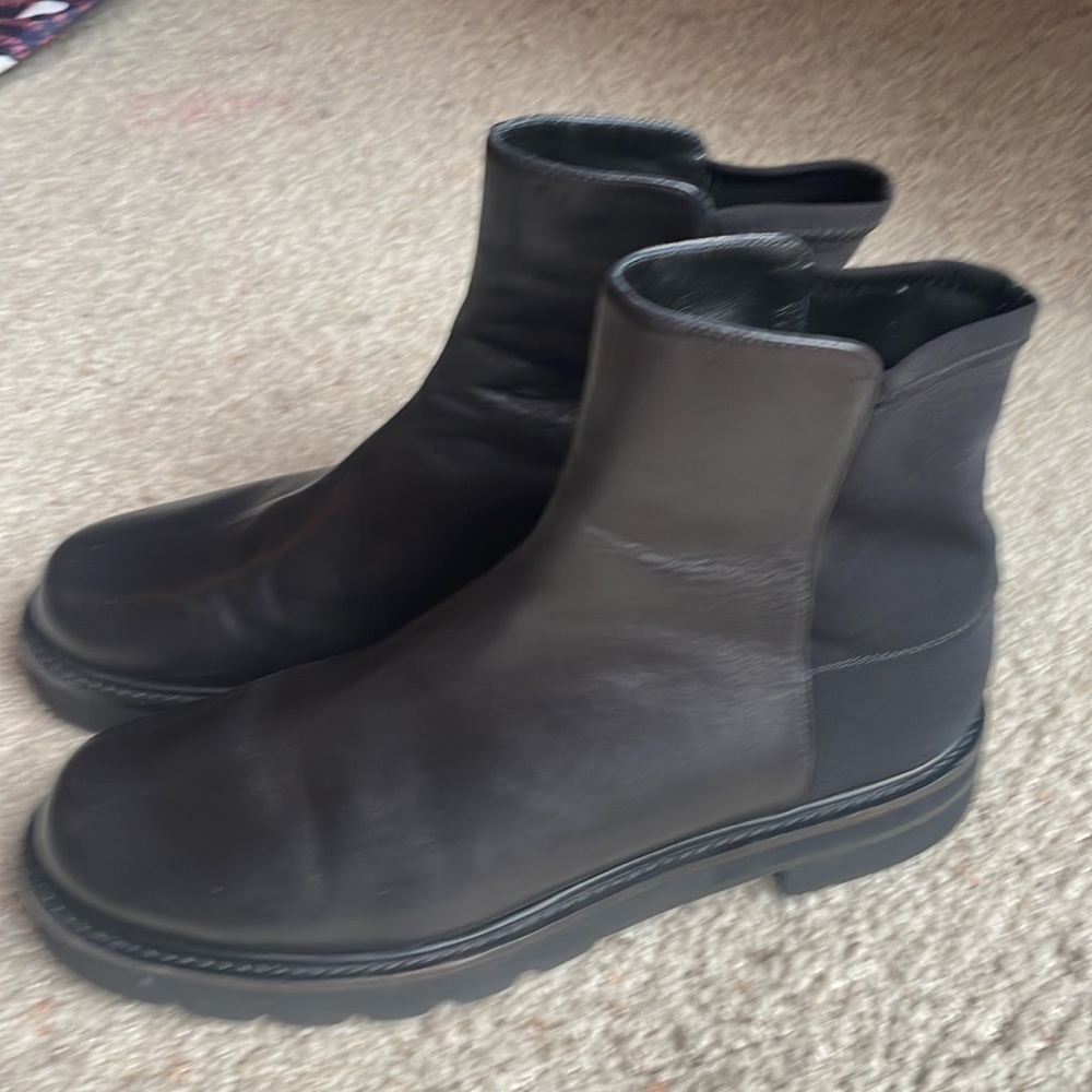 Stuart Weitzman 5050 Leather Lift Bootie Boot Size 10 Narrow AA - Picture 7 of 11